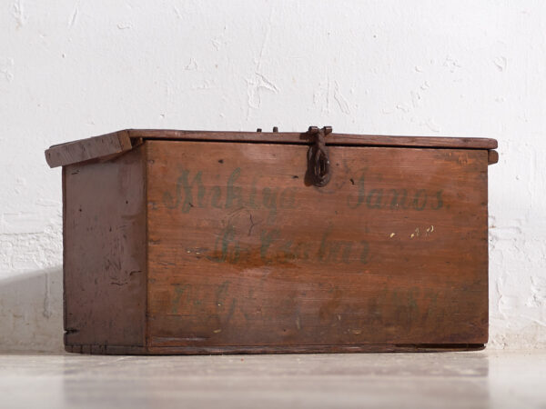 Pequeño cofre antiguo (Año 1887) #7