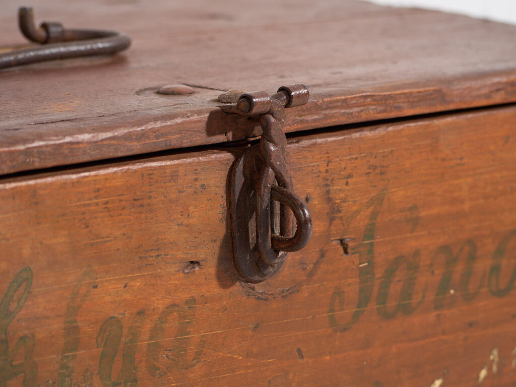 Small antique chest (Year 1887) #7