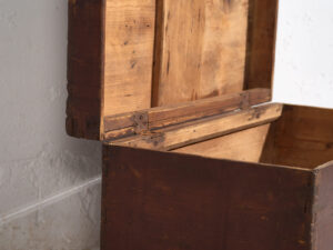 Antiguo cofre de color granate (c.1900) #9