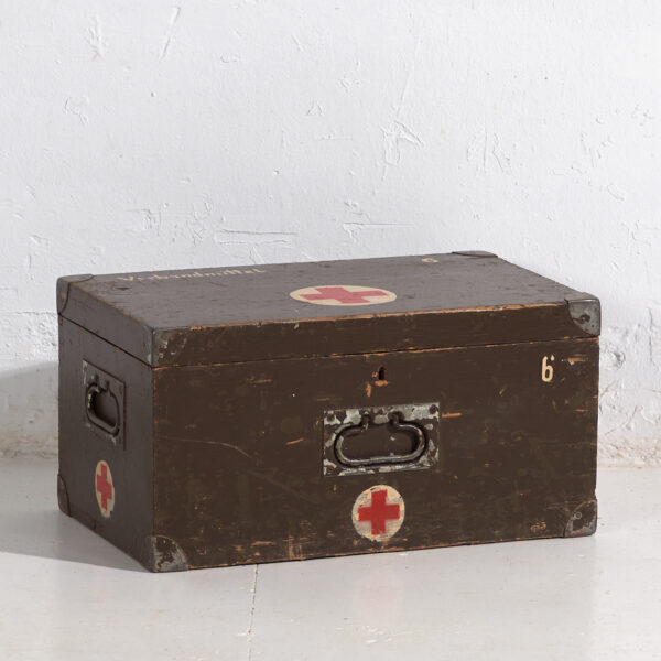 Baúl médico militar vintage (c.1940) #4