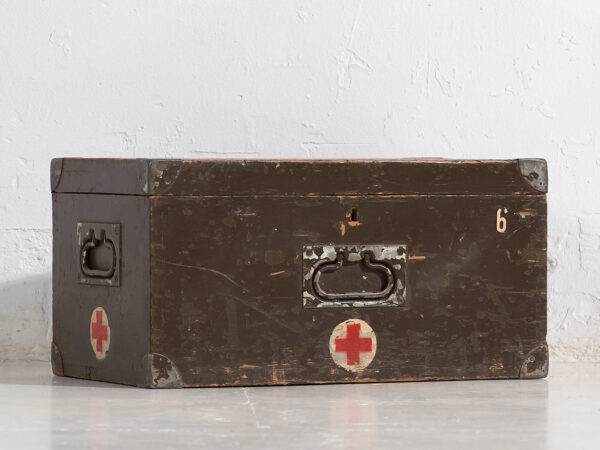 Baúl médico militar vintage (c.1940) #4