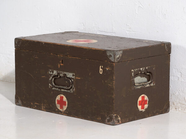 Baúl médico militar vintage (c.1940) #4