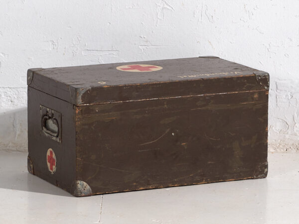Baúl médico militar vintage (c.1940) #4