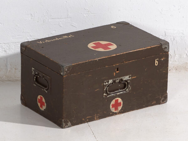 Baúl médico militar vintage (c.1940) #4