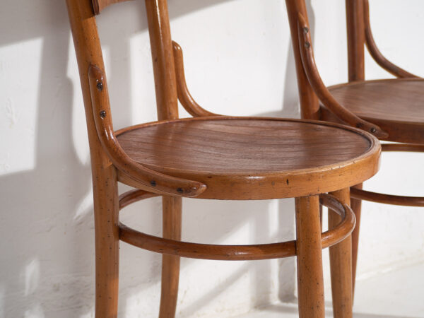 Sillas de madera curvada antiguas (c.1940). Conjunto de 4 piezas #5