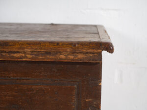 Baúl antiguo de madera maciza fechado Año 1836 #13