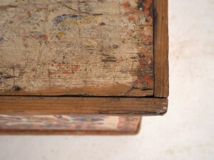 Antique hand painted folk style trunk (c.1880) #14