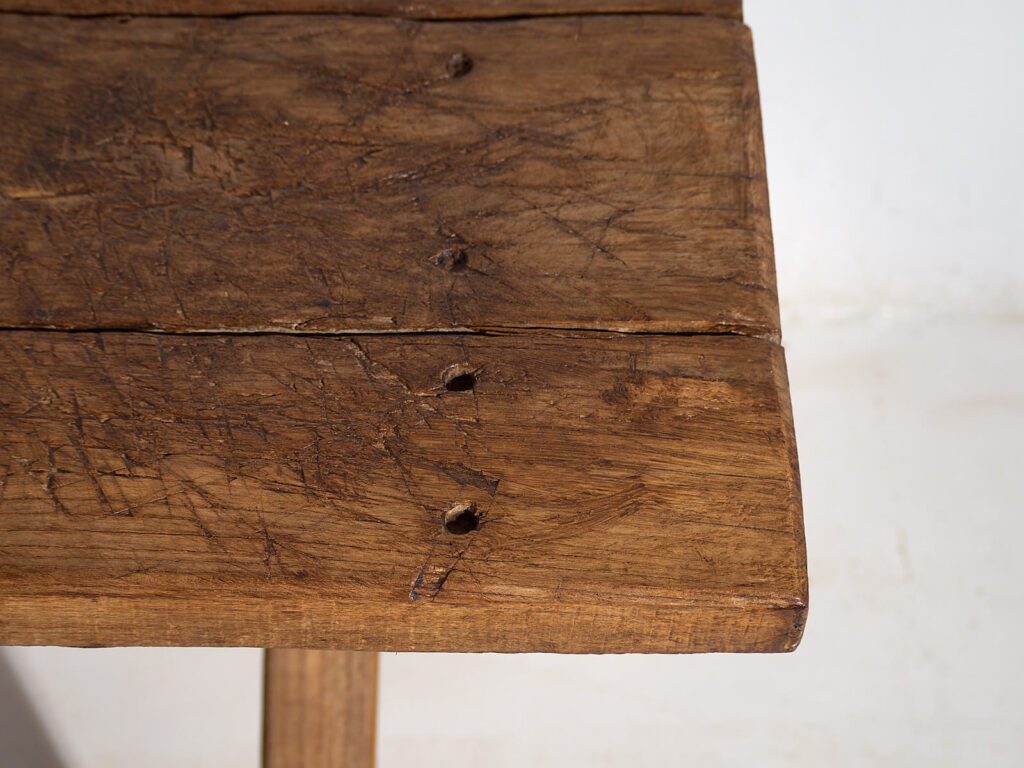 Mesa de comedor antigua en forma de X (c.1920) #16