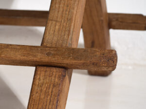 Mesa de comedor antigua en forma de X (c.1920) #16