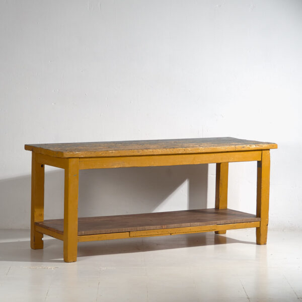 Antique long table with lower tray (c.1920) #17