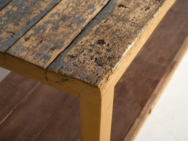 Antique long table with lower tray (c.1920) #17