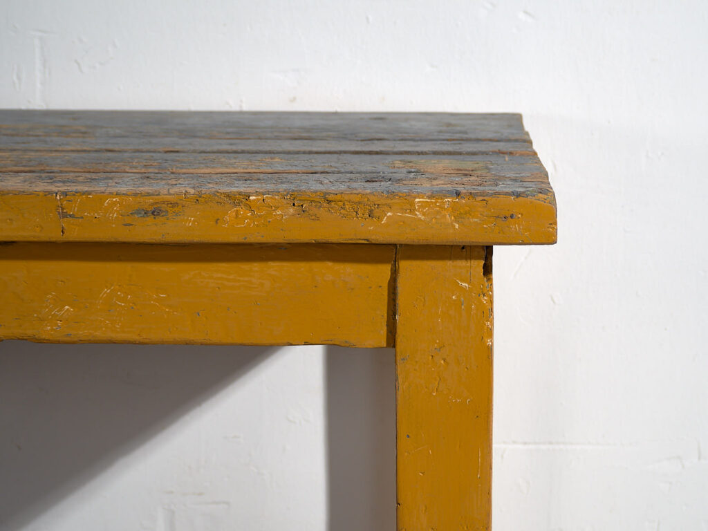 Mesa larga antigua con bandeja inferior (c.1920) #17