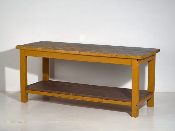 Antique long table with lower tray (c.1920) #17