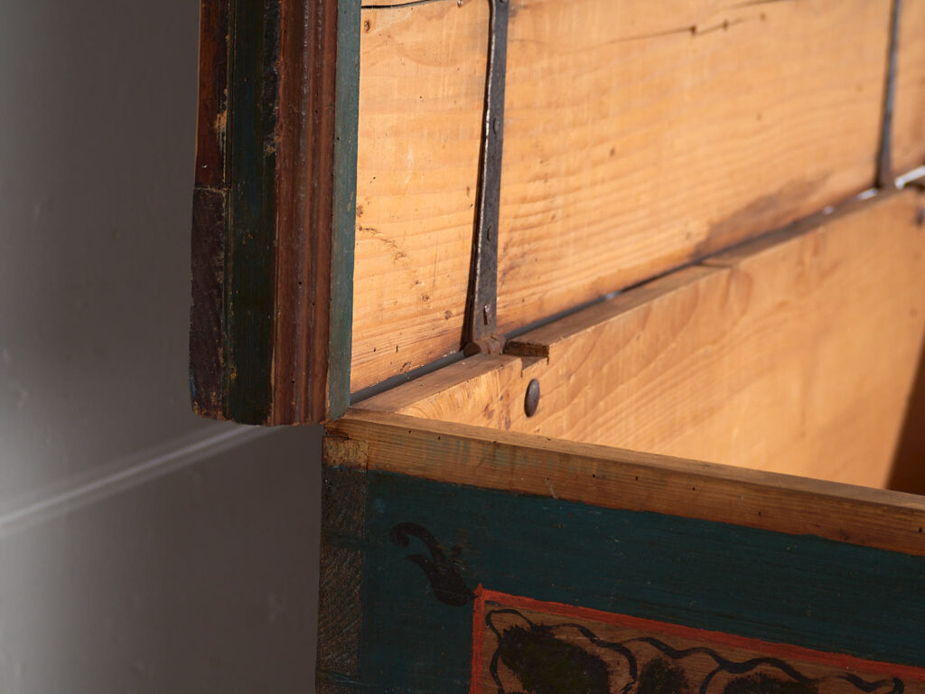 Antique hand painted trunk dated 1847 #22
