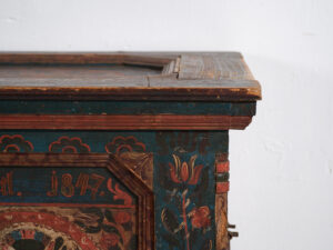 Antique hand painted trunk dated 1847 #22
