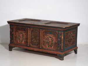 Antique hand painted trunk dated 1847 #22