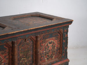 Antique hand painted trunk dated 1847 #22