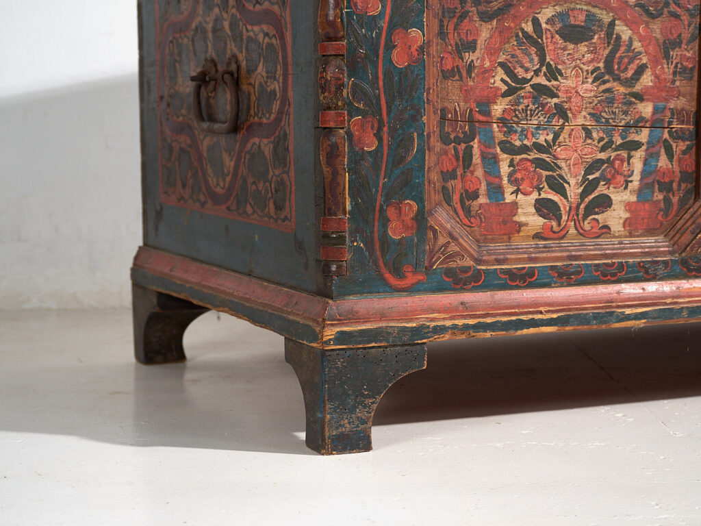 Antique hand painted trunk dated 1847 #22