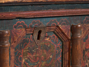 Antique hand painted trunk dated 1847 #22