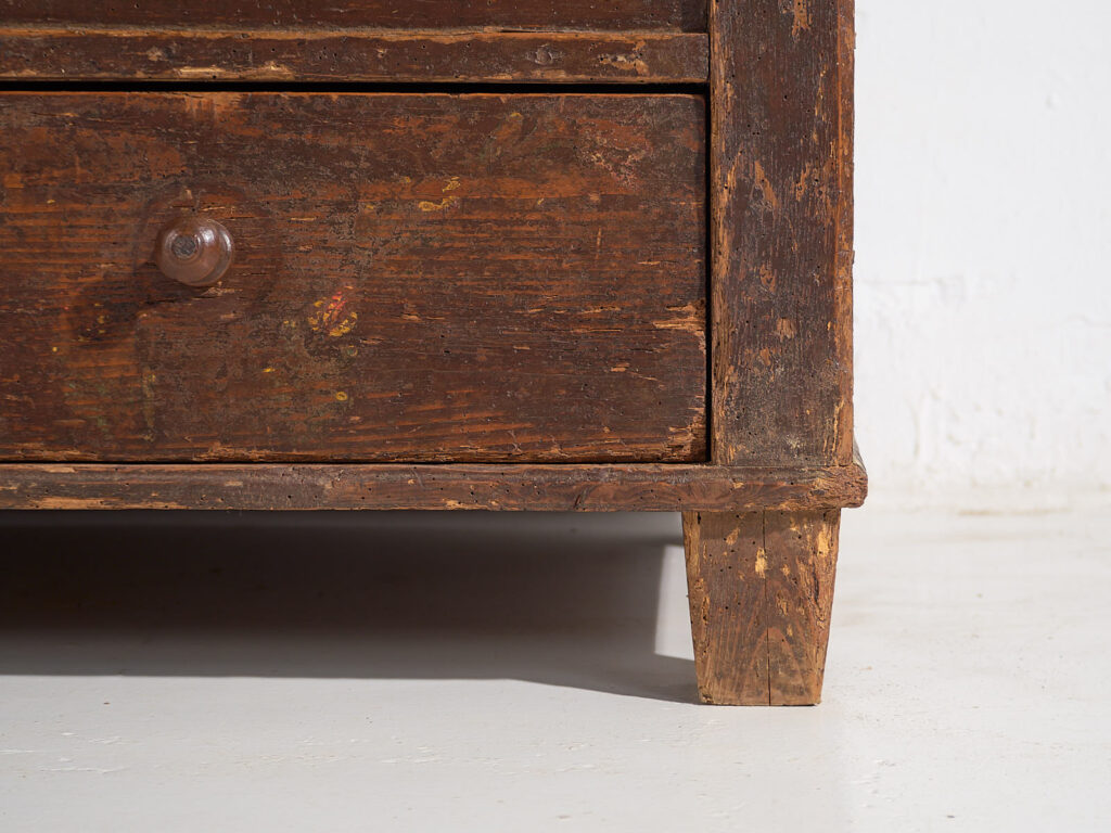 Antiguo baúl de almacenaje fechado Año 1861 #23