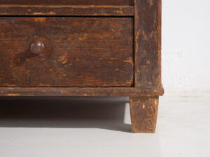 Antiguo baúl de almacenaje fechado Año 1861 #23