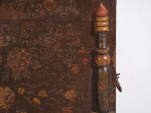 Antiguo baúl de almacenaje fechado Año 1861 #23