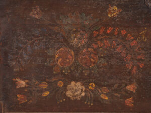 Antiguo baúl de almacenaje fechado Año 1861 #23