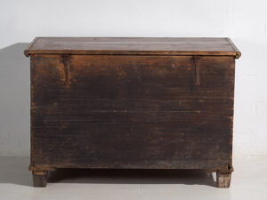 Antiguo baúl de almacenaje fechado Año 1861 #23