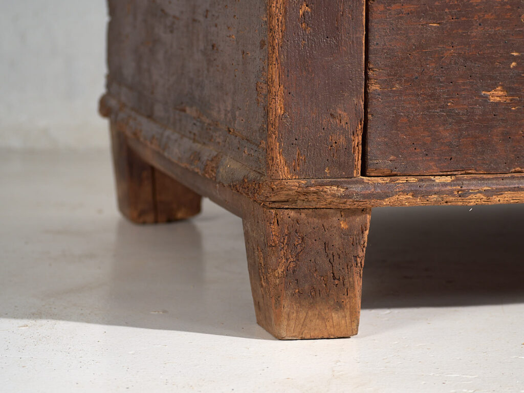 Antiguo baúl de almacenaje fechado Año 1861 #23