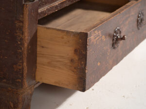 Antiguo baúl de almacenaje fechado Año 1861 #23