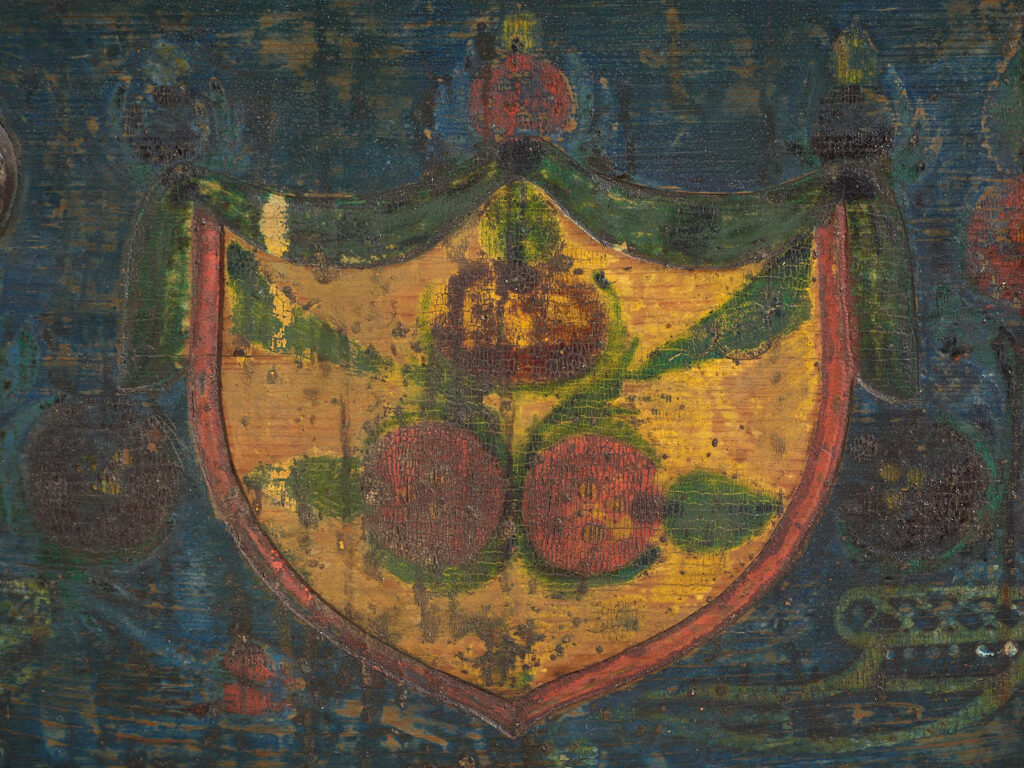 Malle ancienne peint à la main - Europe centrale (vers 1850)