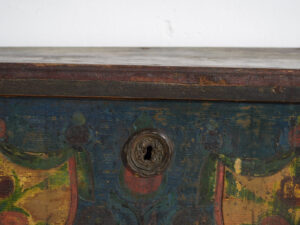 Malle ancienne peint à la main - Europe centrale (vers 1850)