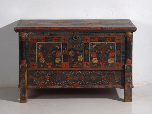Arcón pintado antiguo (c.1870) #28