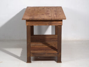 Antigua isla de cocina de madera maciza (c.1920) #5