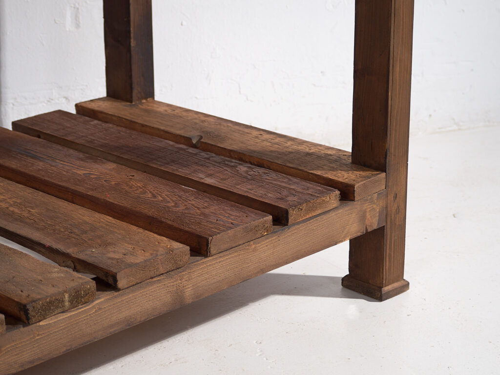 Antigua isla de cocina de madera maciza (c.1920) #5