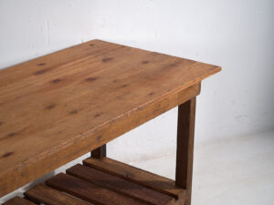 Antigua isla de cocina de madera maciza (c.1920) #5