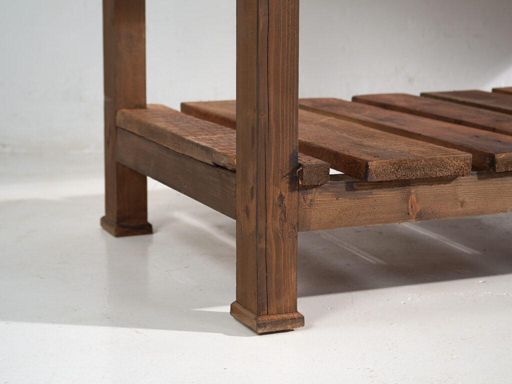 Antigua isla de cocina de madera maciza (c.1920) #5