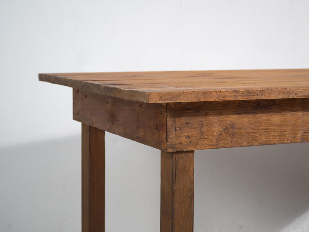 Antigua isla de cocina de madera maciza (c.1920) #5