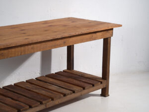 Antigua isla de cocina de madera maciza (c.1920) #5