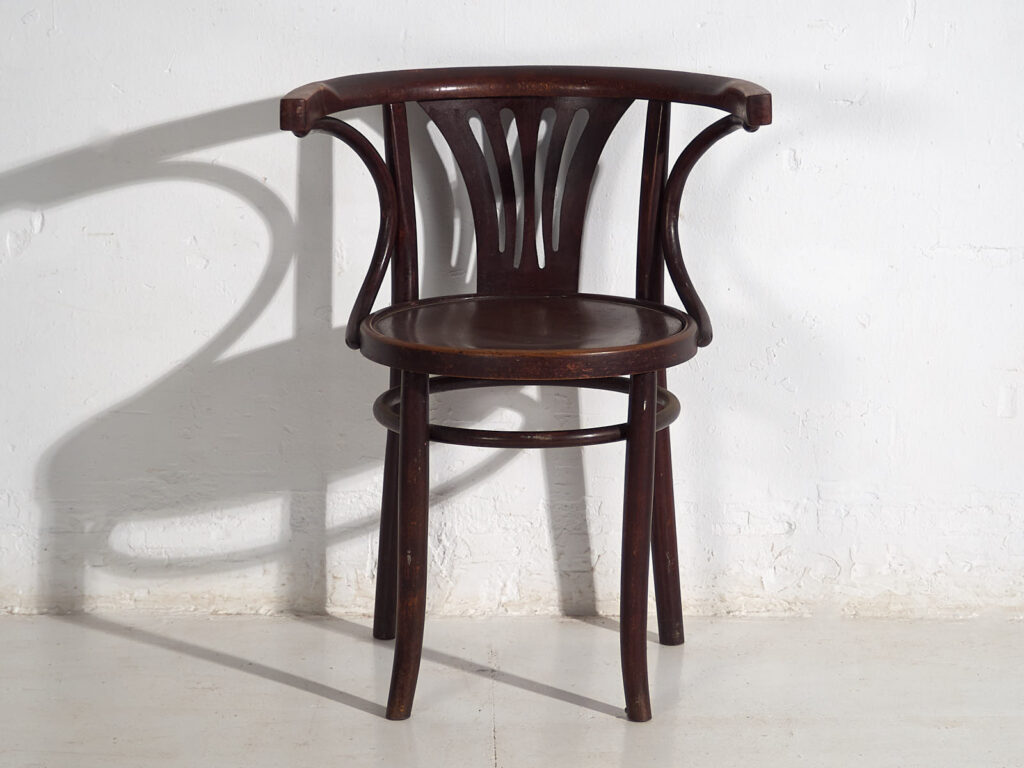 Sillas antiguas Thonet con reposabrazos (c.1920). Conjunto de 4 piezas #3
