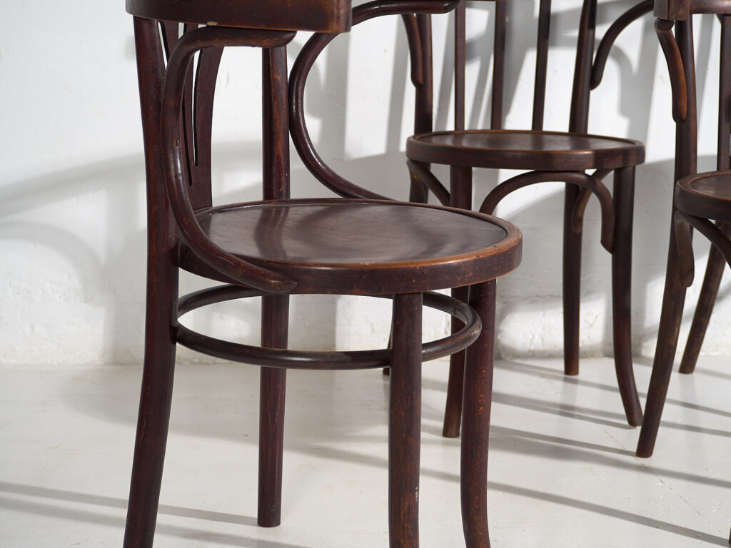 Sillas antiguas Thonet con reposabrazos (c.1920). Conjunto de 4 piezas #3
