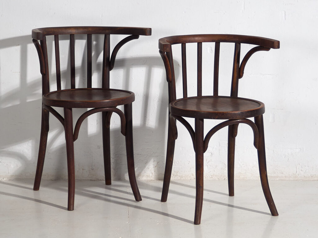 Sillas antiguas Thonet con reposabrazos (c.1920). Conjunto de 4 piezas #3