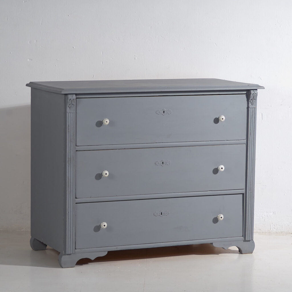 Cómoda gris plata antigua (c.1900) #18