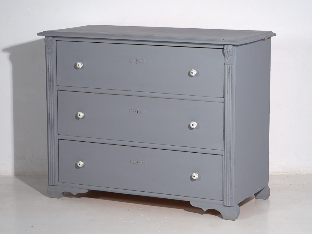 Cómoda gris plata antigua (c.1900) #18