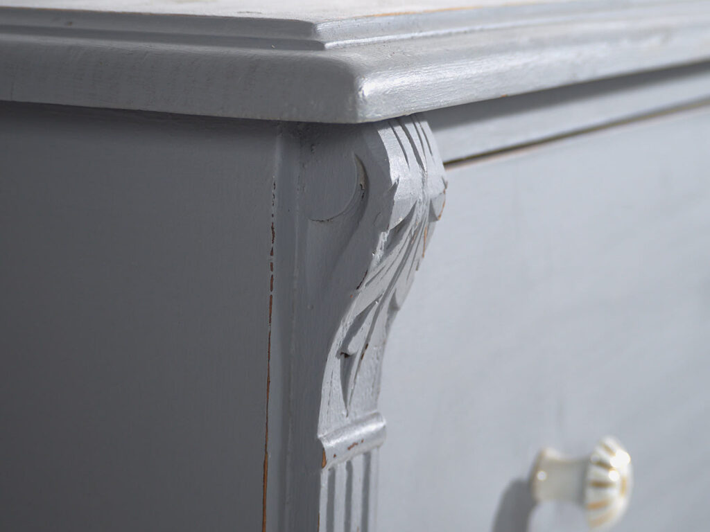 Cómoda gris plata antigua (c.1900) #18