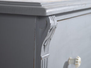 Cómoda gris plata antigua (c.1900) #18