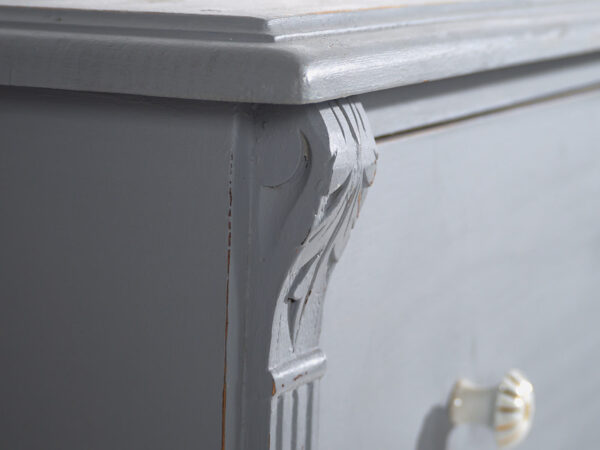 Cómoda gris plata antigua (c.1900) #18