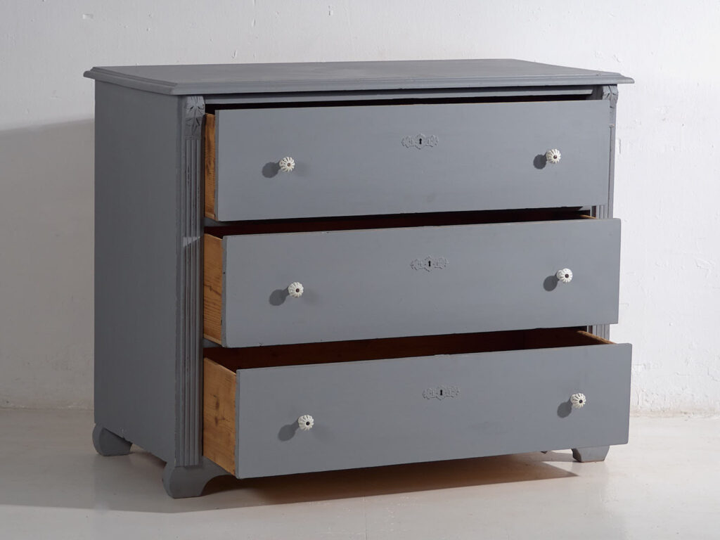 Cómoda gris plata antigua (c.1900) #18