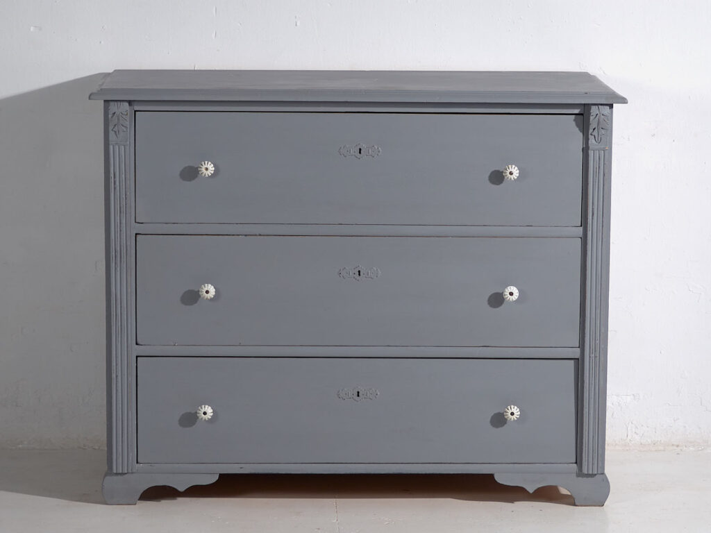 Cómoda gris plata antigua (c.1900) #18