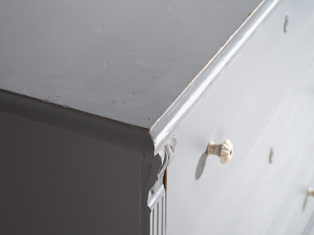 Antigua cómoda de color gris (c.1920) #19